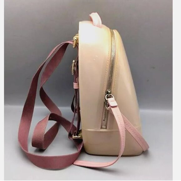 Furla Pink Candy Jelly Mini Backpack Crossbody Convertible PVC Bag - Picture 3 of 8